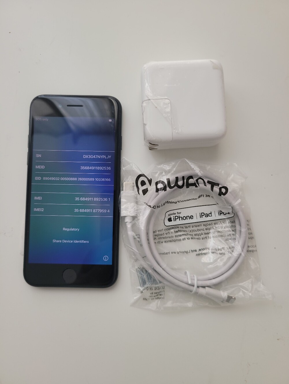 Apple iPhone SE 2nd Gen Black 128 GB Used Unblocked **AJ**